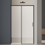 Душевая дверь Софт 2 (Soft 2) VDS-3SO2100CLB, 1000, черный, стекло прозрачное