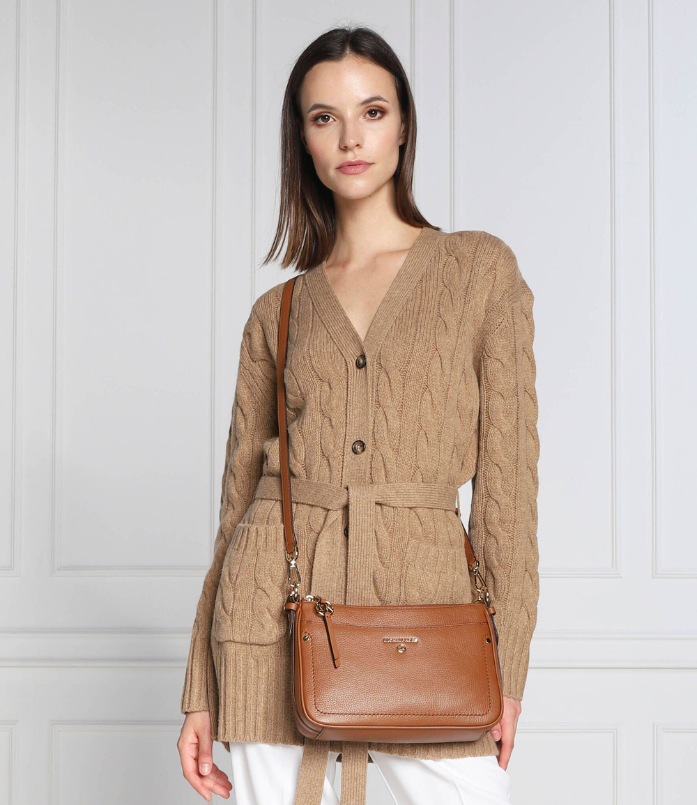 кожаная сумка через плечо jet set Michael Kors - коричневый(32S1GT9C8L)