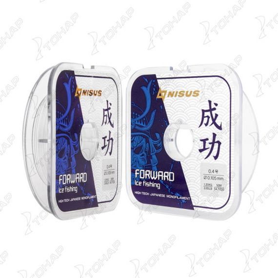 Леска FORWARD ICE FISHING 0,105mm/50m Nylon Transparent (N-FIF-0.105-50) Nisus