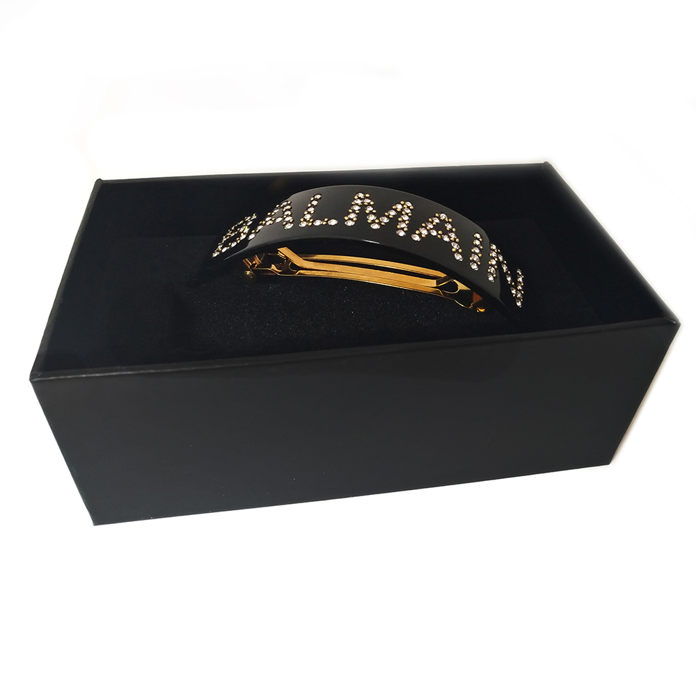 Balmain Hair Заколка-автомат с Кристаллами Swarovski цвет черный