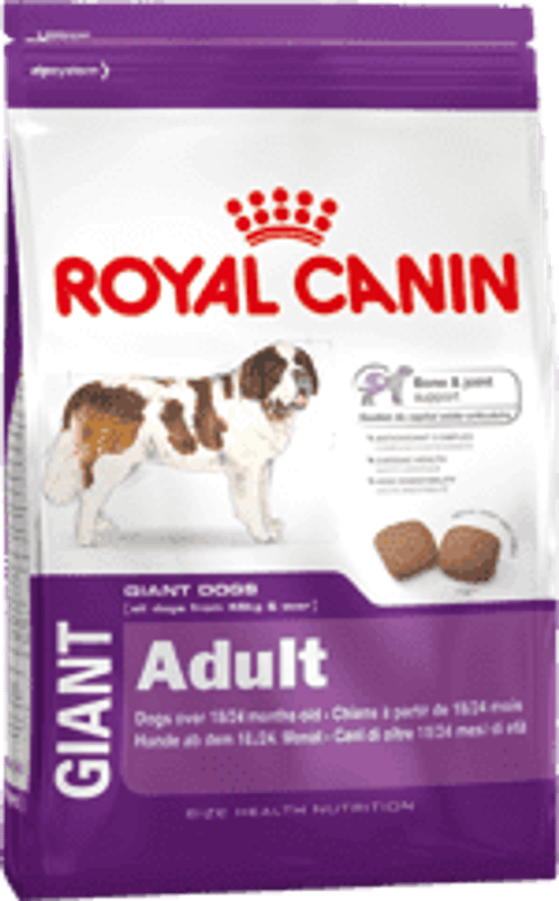 Royal Canin 4кг Джайнт Эдалт корм для взрослых собак очень крупных размеров (вес взрослой собаки более 45 кг)