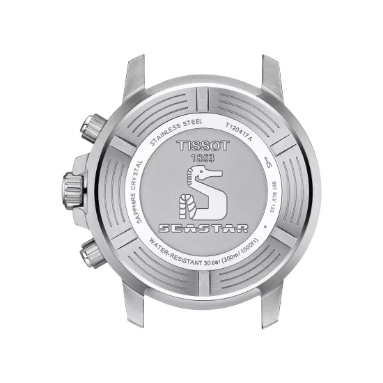 Tissot T120.417.11.421.00 мужские часы Tissot Seastar 1000 Quartz Chronograph back side