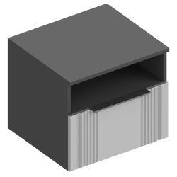 Тумба прикроватная МС "Вита" с ящ. и нишей