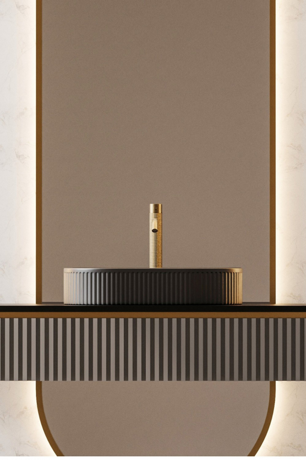 Раковина накладная ABBER Bequem AC2116MB черная матовая