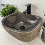 Каменная раковина из речного камня RS-05500 (41*36*18) 0856 из натурального камня