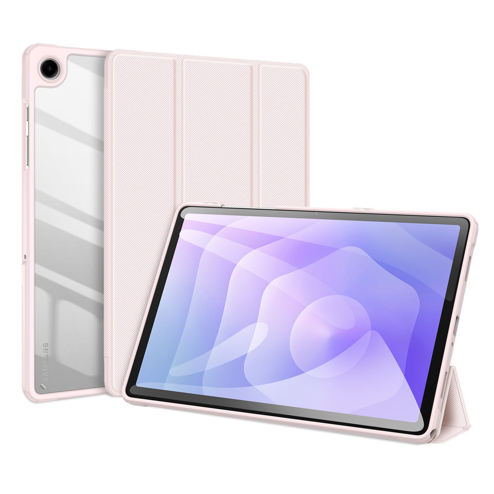 Чехол книжка розового цвета для планшета Samsung Galaxy Tab A9 Plus и Tab 11 Plus, серия Toby Series от Dux Ducis