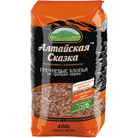 Хлопья Алтайская сказка гречневые 400 гр
