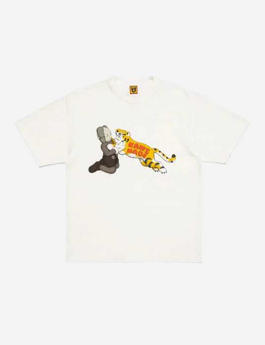 Human Made x Kaws Tiger White T-Shirt