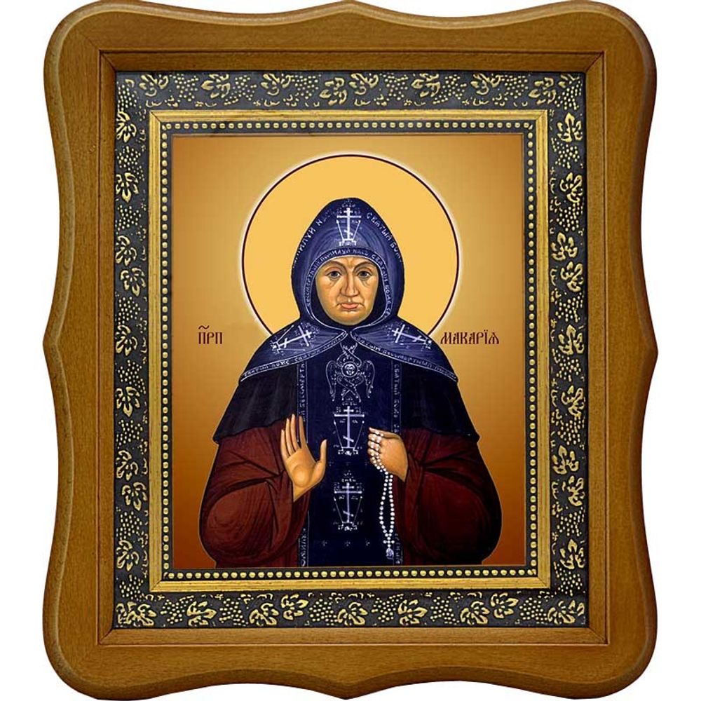 Макария (Феодосия Артемьева) преподобная старица. Икона на холсте.