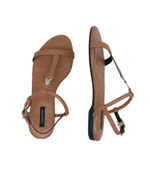 Кожаные босоножки Patrizia Pepe - коричневый(8X0025 L048)