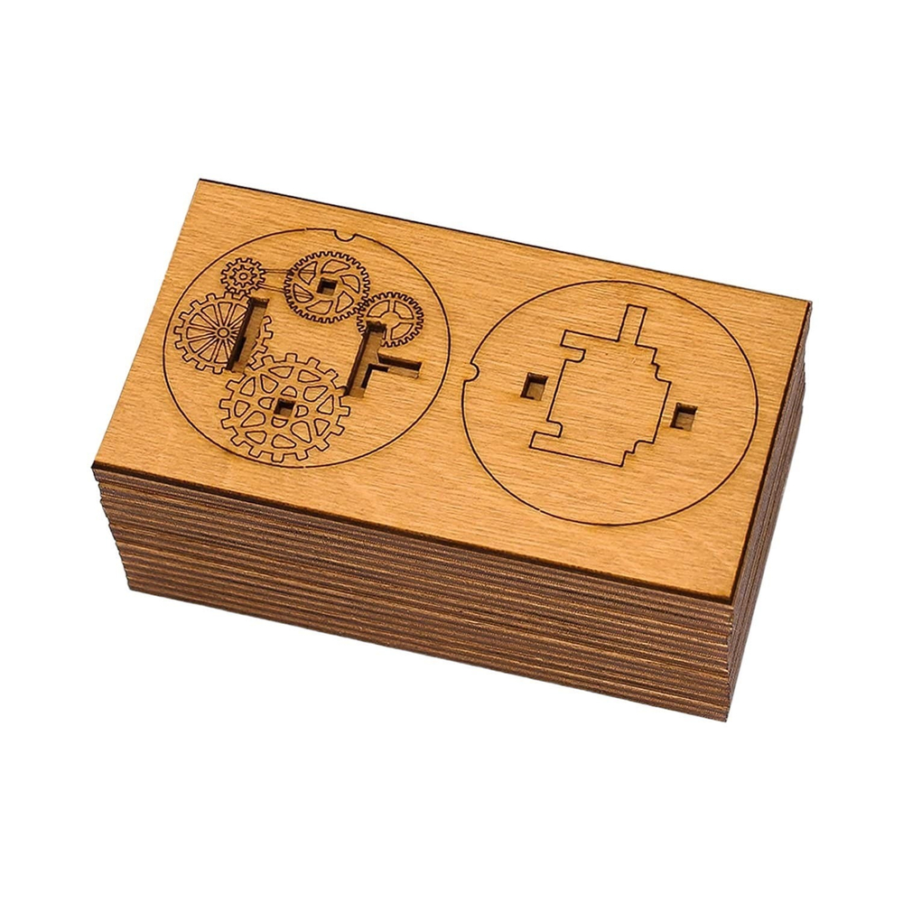 "Криптос" от IDventure - это головоломка с замком, купите деревянный конструктор, соберите, хранение ваши флешки в надежном месте