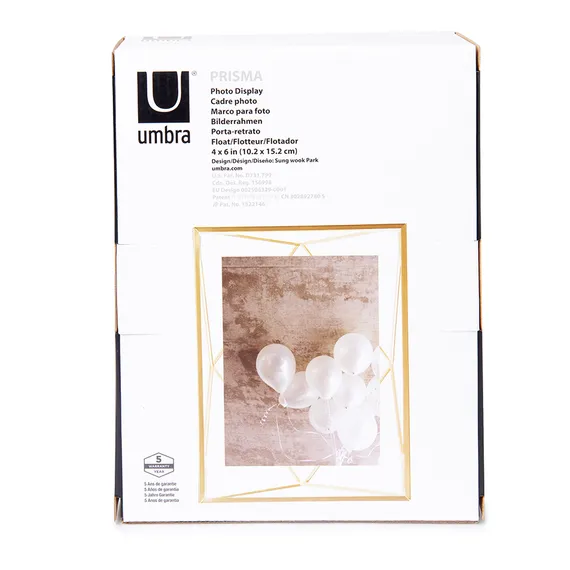 Фоторамка prisma 10х15 золотистая