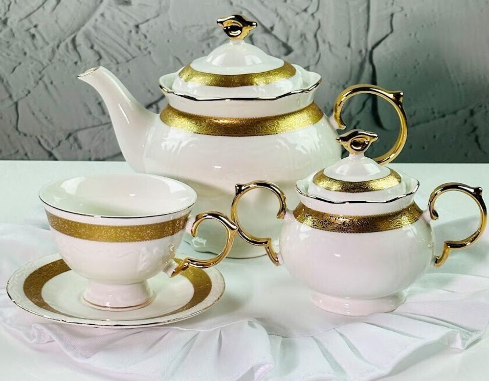 Lenardi 109-119 Чайный сервиз 14пр. 230 мл в под.уп.(х3)Фарфор