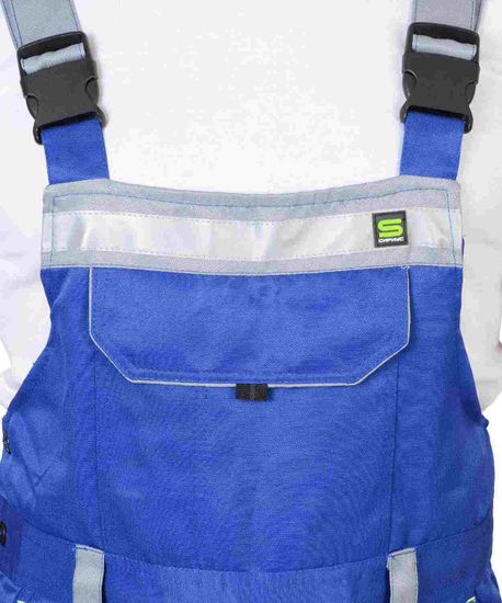 Костюм "Сириус-Практик" полукомбинезон (василек/с.серый)