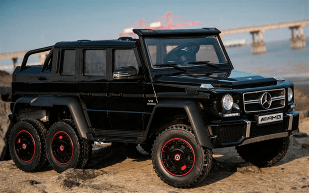 Электромобиль детский "Mercedes-Benz G63-AMG 4WD" шестиколёсный,  чёрный, 12V