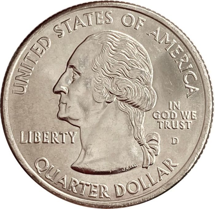 25 центов (1/4 доллара, квотер) 2004 США «Штат Техас» (D)