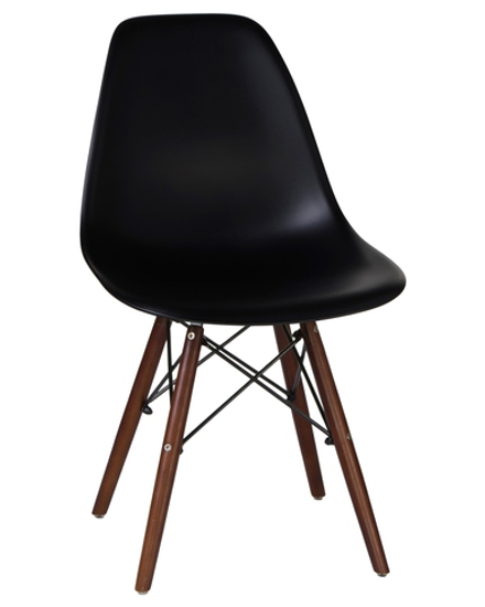 Стул обеденный LMZL-PP623, ножки тёмный бук, цвет сиденья чёрный