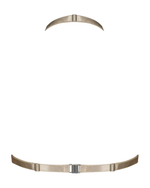 Стильная портупея в виде бюстгальтера с креплениями-колечками (Размер: S-M-L) (Цвет: золотистый)