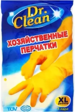 DR. CLEAN Перчатки резиновые XL (1пара)