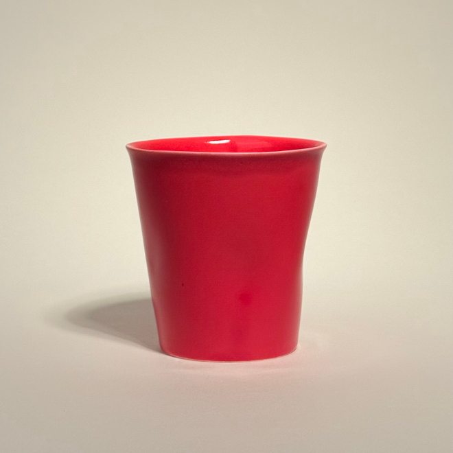 Стакан бумажный красный, 220мл