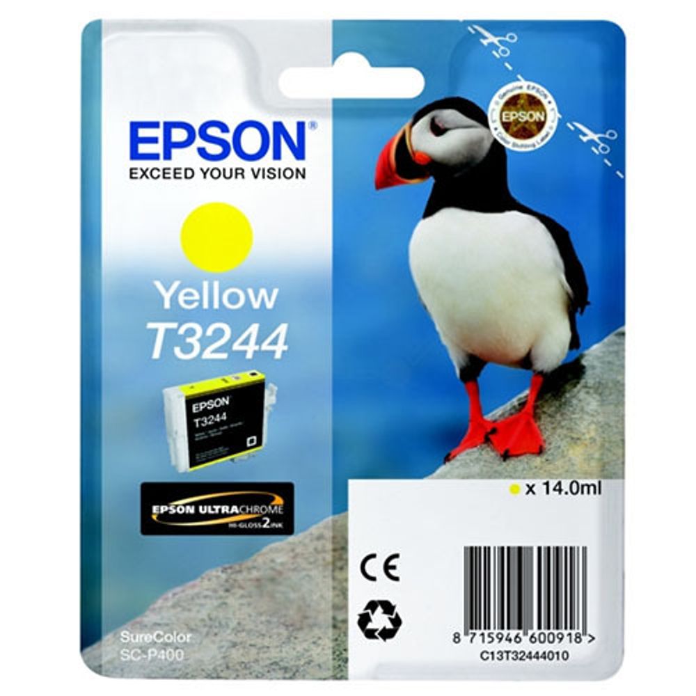 Картридж EPSON T3244 желтый для SC-P400 (c13t32444010)