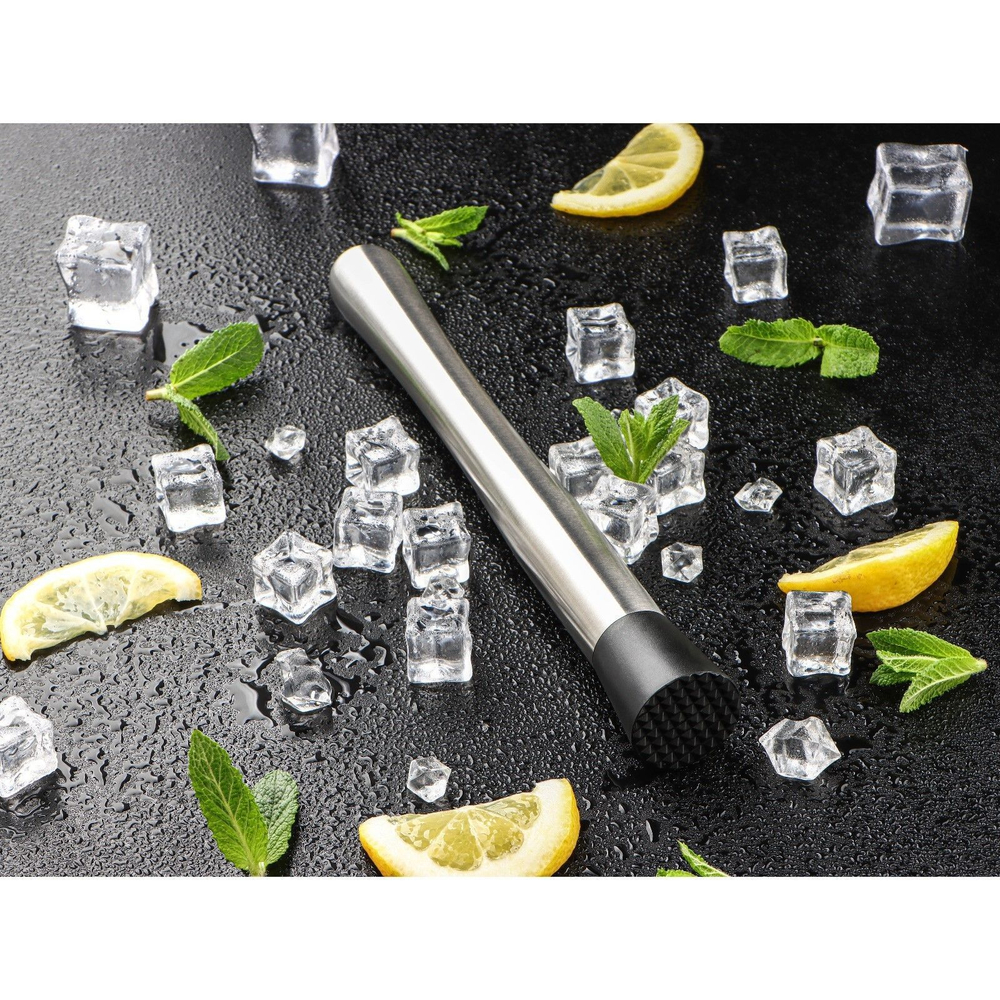 Мадлер - толкушка Доляна, 25 см, цвет серебряный