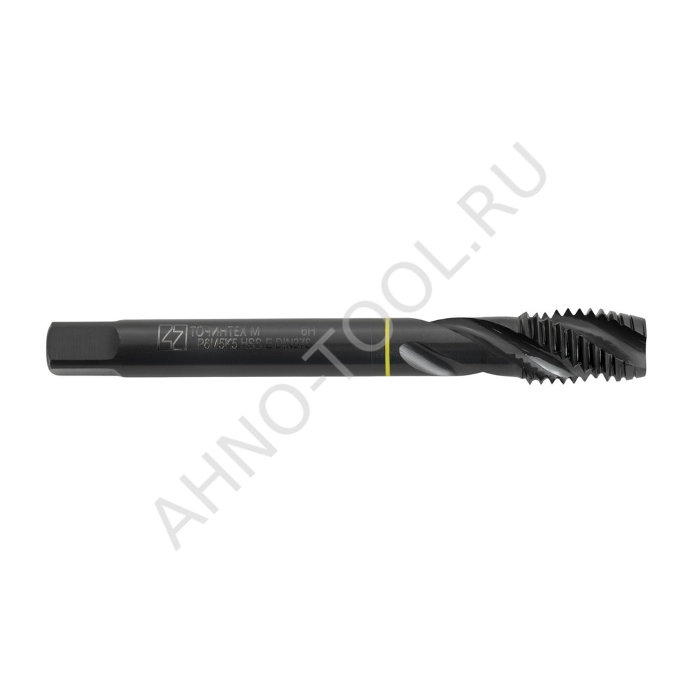 Метчик м/р М12х1,5 Р6М5К5/HSS-E DIN376 BLACK OXIDE, с винтовой канавкой, ТОЧИНТЕХ