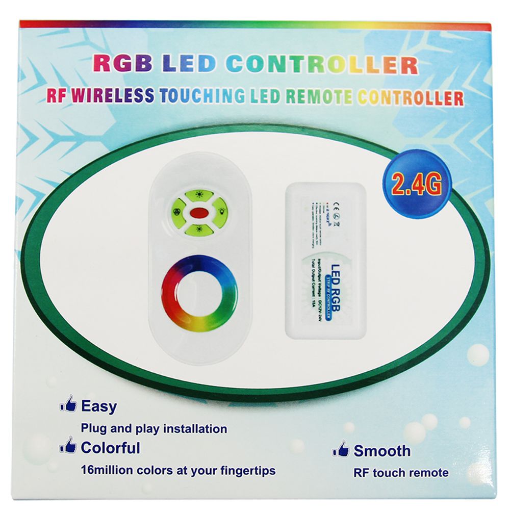 LED RGB контроллер 2.4G (полусенсорное управление) LAMPER