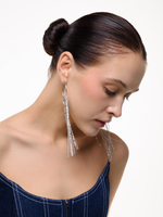 Серьги "Chain mix kongo" Silver