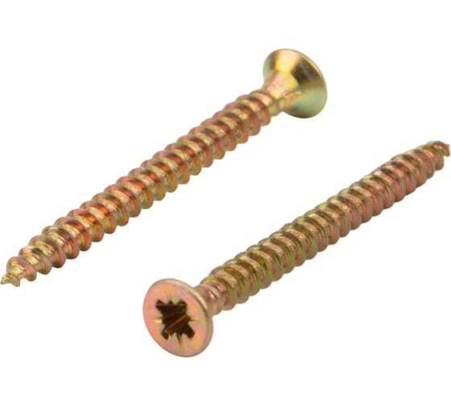 САМОРЕЗ УНИВЕРС.KRANZ 3Х35, ЖЕЛТ.ЦИНК, КОРОБ (200 ШТ./УП.)