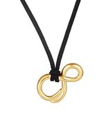 Колье Восьмерка на шнурке, позолота