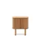Mailen Прикроватная тумбочка из ясеневого шпона с натуральной отделкой 50 x 55 см