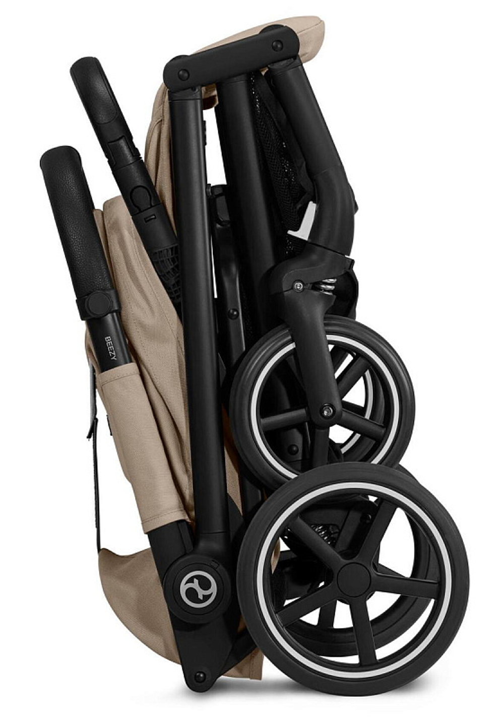 Прогулочная коляска Cybex Beezy 2024 Almond Beige с дождевиком и бампером