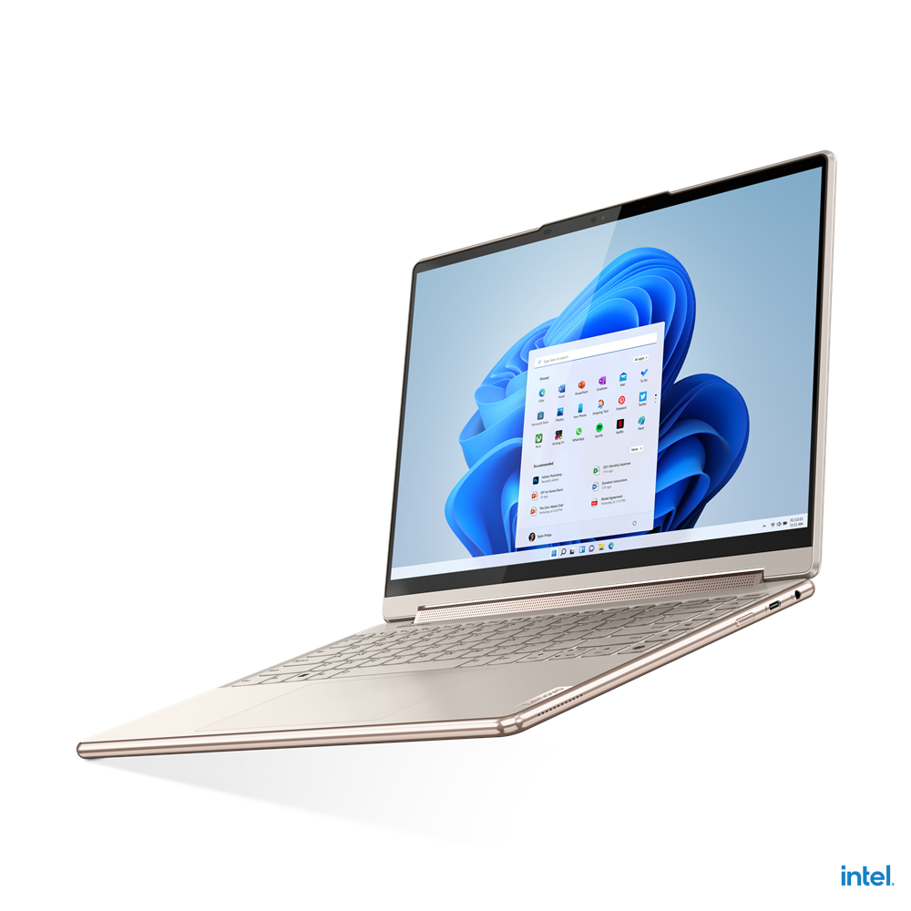 Ноутбук Lenovo Yoga 9 14IAP7, 14&amp;quot; (2880x1800) OLED 90Гц сенсорный/Intel Core i5-1240P/16ГБ LPDDR5/512ГБ SSD/Iris Xe Graphics/Windows 11 Home, бежевый [82LU004LRU]