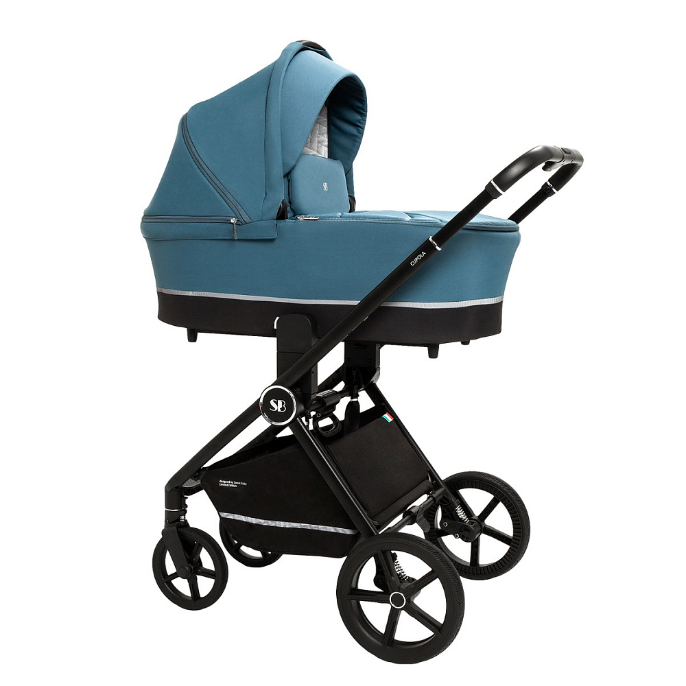 Коляска 3 в 1 Sweet Baby Cupola New + автокресло Premier Black Ocean Green