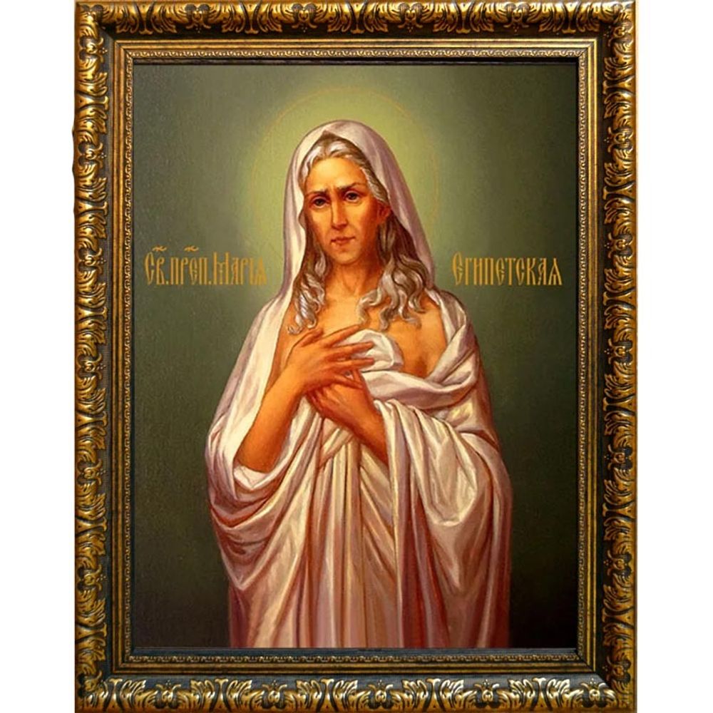 Мария Египетская Преподобная. Икона на холсте