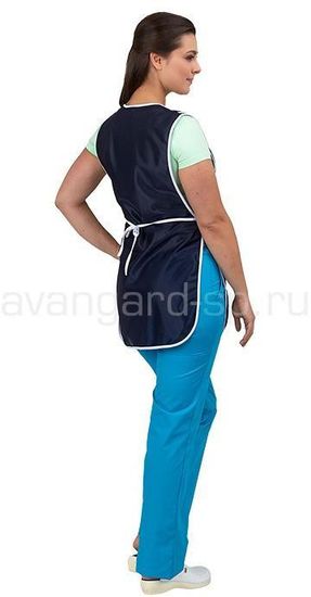 Фартук женский "Блюз" (т.синий/белый)
