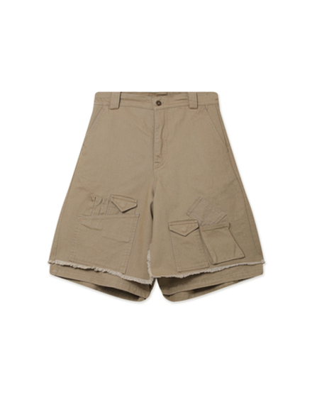 Мужские Шорты Washed Layered Cargo Skirt