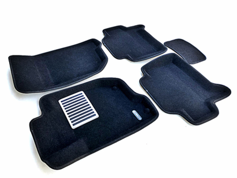 Коврики салона для MITSUBISHI Pajero Sport (2008-2015) Euromat 3D Lux черные. Арт. EM3D-003612