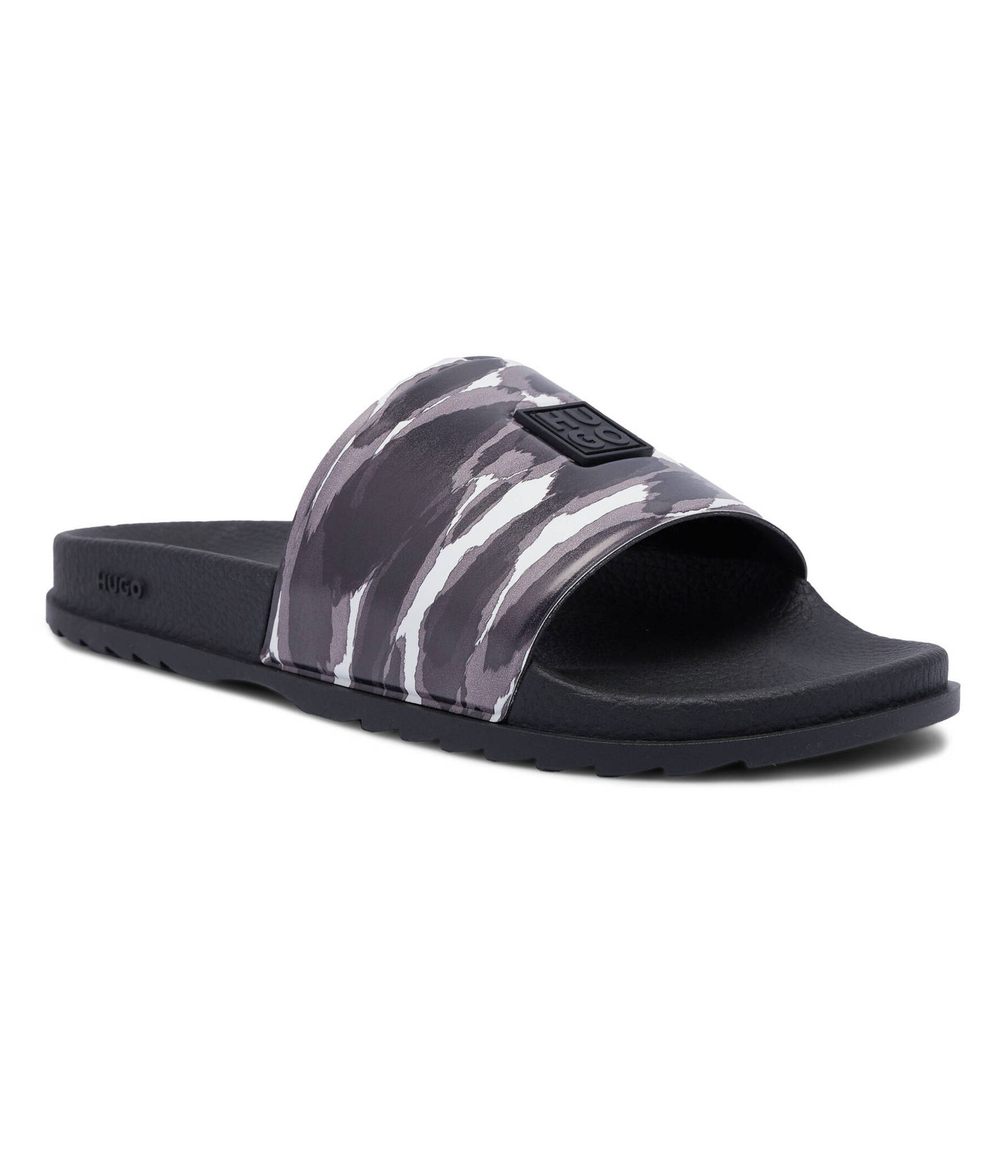 Шлепанцы Match_it_Slid HUGO - графитовый(50517301)