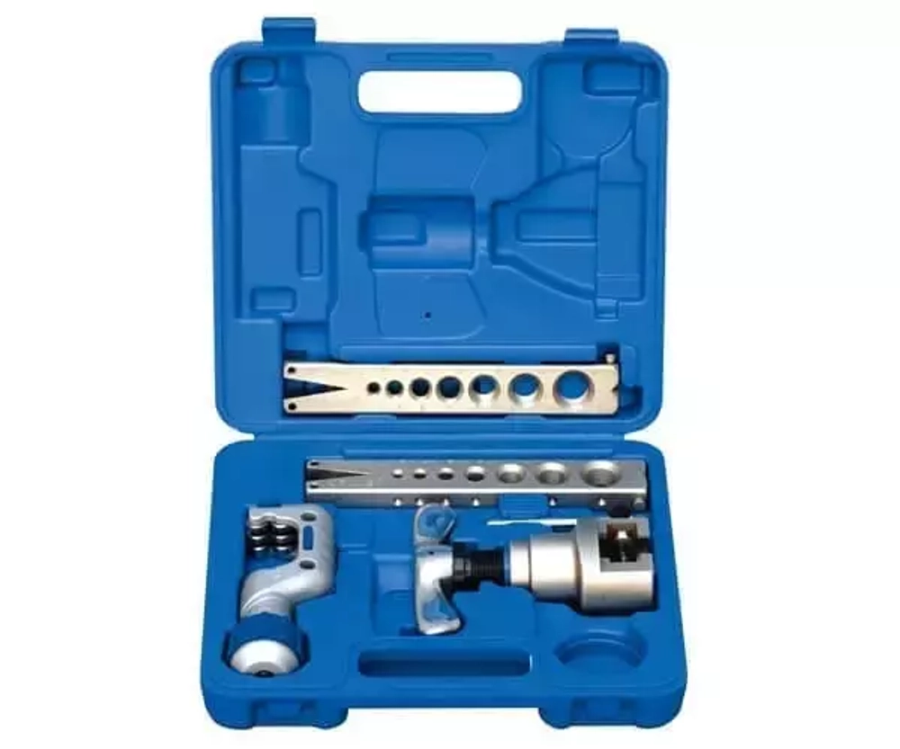 Вальцовка эксцентриковая Value VFT-808-MIS (плашка 1/4" - 3/4", плашка 6 - 19 мм; с труборезом VTC-28B; упак. кейс)