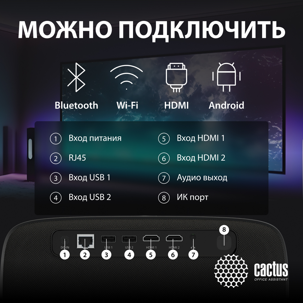 Проектор  Cactus CS-PRC.05B.WUXGA-A