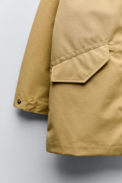 ZARA ПАРКА «2 В 1» С ЖИЛЕТОМ WATER-REPELLENT, ЗОЛОТОЙ