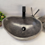 Раковина из речного камня RS-64102 (58*36*15) 0122