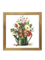 Картины на стену интерьерные на холсте 4 шт, 23*23 см