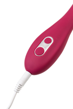 Бордовый многофункциональный вибратор Caberna (Цвет: бордовый)