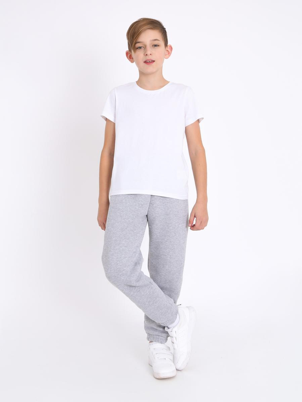 Штаны для мальчиков футер "Дэймон-3" 128, Серый (Ивашка)