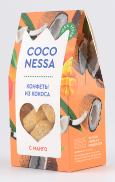 Конфеты кокосовые "Манго", Coconessa, 90г