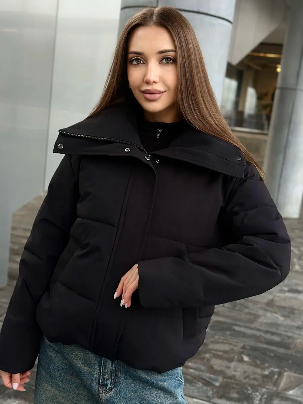 Куртка осенняя короткая без капюшона