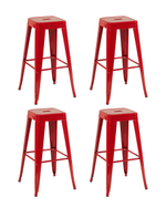 Стул барный TOLIX красный глянцевый KD 4 шт.